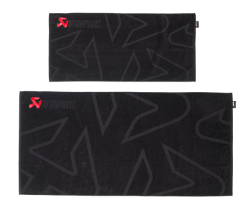 Akrapovic Towel Set - Black w/ Red Logo