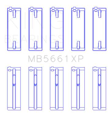 King Engine Bearings Audi/VW ADZ/ AWT/ APK/ BHP/ BPY/ AKS (Size STDX) Main Bearing Set