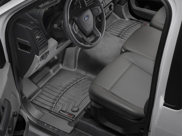 WeatherTech 2019+ Chevrolet Silverado 1500 Crew Cab w/ Vinyl Floors Rear FloorLiner - Black