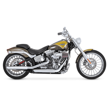 Vance & Hines HD Dyna 91-17 3In Twin Slash Slip PCX Slip-On Exhaust