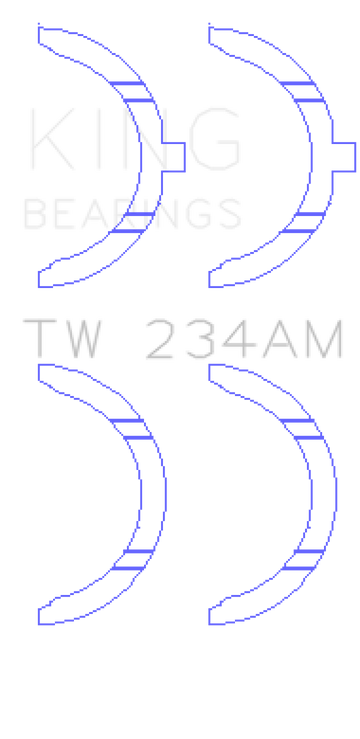 King Engine Bearings Toyota 22RE Thrust Washer Set