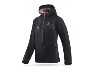 Akrapovic Womens Corpo Rain Jacket Black - 2XL