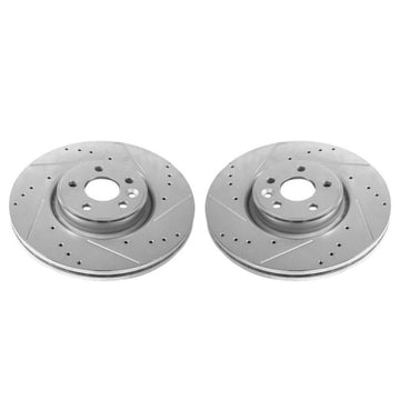 Power Stop 12-18 Volvo S60 Front Evolution Drilled & Slotted Rotors - Pair