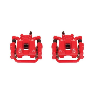 Power Stop 03-08 Infiniti FX35 Rear Red Calipers w/Brackets - Pair