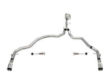 Corsa 2021-2025 Ford F-150 Regular Cab/6.5in Bed 5.0L V8 Xtreme Cat-Back Dual Rear Exit-Polished