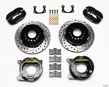 Wilwood Forged Dynalite P/S Park Brake Kit Drilled New Big Ford 2.50in offset Staggered Shock