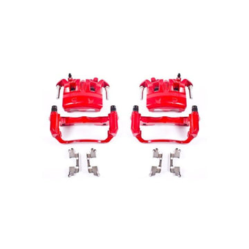 Power Stop 05-18 Nissan Frontier Front Red Calipers w/Brackets - Pair