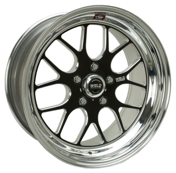 Weld S77 18x6 / 5x4.75 BP / 3.2in. BS Black Wheel (Low Pad) - Non-Beadlock