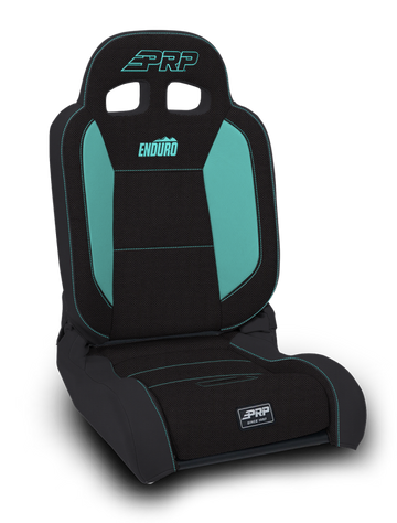 PRP EnduroDaily Reclining Suspension Seat - Black/Teal Tweed - Passenger