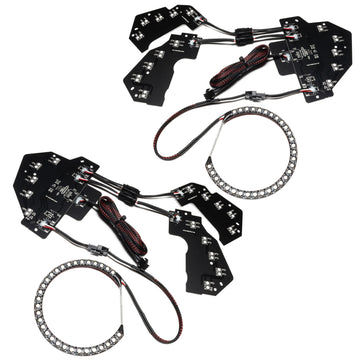 Oracle 18-21 Ford Mustang Dynamic DRL w/ Halo Kit & Sequential Turn Signal - ColorSHIFT