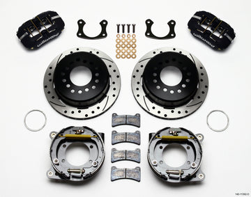 Wilwood Dynapro Low-Profile 11.00in P-Brake Kit Drilled New Big Ford 2.50in Off Staggered Mount