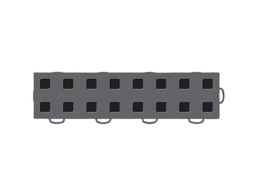 WeatherTech TechFloor - 3in x 12in Tiles(Right Loop) - Dark Grey/Black