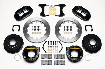 Wilwood Narrow Superlite 4R Rear P-Brk Kit 12.88in Chevy 12 Bolt-Spec 3.15in Bearing