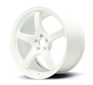 Gram Lights 57CR 18x8.5 +37 5x108 Ceramic Pearl Wheel