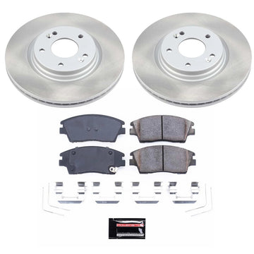 Power Stop 17-22 Kia Sportage Front Semi-Coated Rotor Kit