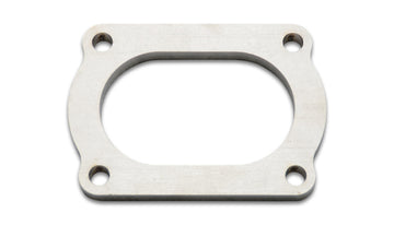 Vibrant T304 SS 4 Bolt Flange for 3in O.D. Oval tubing