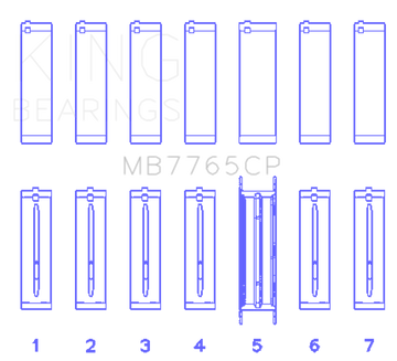 King Engine Bearings GMC 4.2 Vortec L6 Main Bearing Set