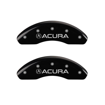 MGP 4 Caliper Covers Engraved Front Acura Rear RDX Black Finish Silver Char 2016 Acura RDX