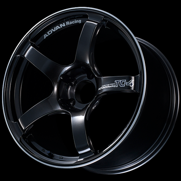 Advan TC4 18x10 +35 5x114.3 Racing Black Gunmetallic and Ring Wheel