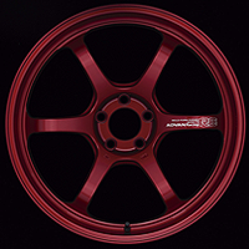 Advan R6 18x8.5 +45 5x100 Racing Candy Red Wheel