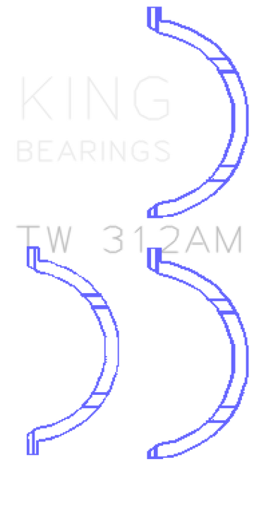 King Engine Bearings Chevrolet V8 6.6L Turbo Diesel 2001-09 Thrust Washer Set