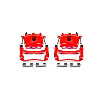 Power Stop 06-10 Jeep Commander Front Red Calipers w/Brackets - Pair