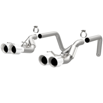 MagnaFlow 09-11 Chev Corvette V8 6.2L Comp Series Quad Center Rear Exit SS Cat-Back Perf Exhaust