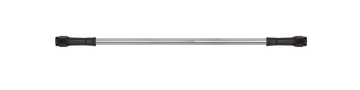 Goodridge 23in Universal Brake Line Assembly w/Black Zinc Fittings & Clear Hose
