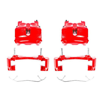 Power Stop 99-02 Jeep Grand Cherokee Front Red Calipers w/Brackets - Pair