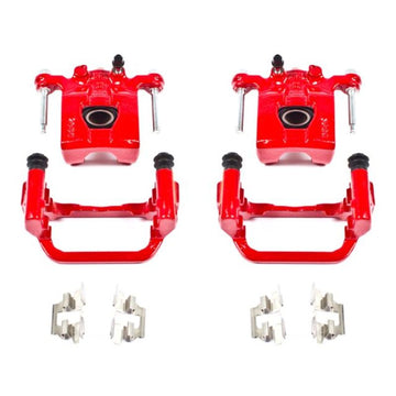 Power Stop 07-12 Nissan Altima Rear Red Calipers w/Brackets - Pair