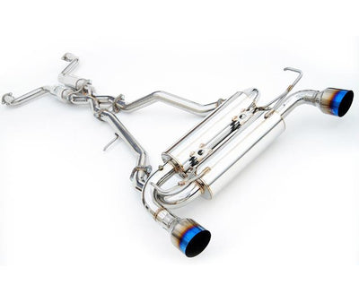Invidia 03-05 Infiniti FX35/45 Gemini Rolled Titanium Tip Cat-back Exhaust
