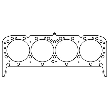 Cometic Chevy Gen1 Small Block V8 .040in MLS Cylinder Head Gasket-4.080in Bore-With Valve Pockets