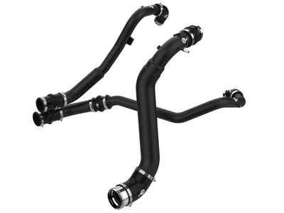aFe BladeRunner Aluminum Hot and Cold Charge Pipe Kit Black Ford F-150 24-26 V6-2.7L (tt)