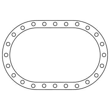 Cometic Fuel Cell .062in Fiber Filler Gasket - 24 Bolt - Oval