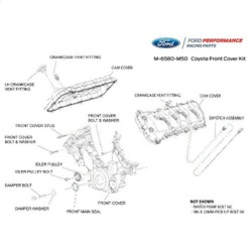 Ford Racing 5.0L Coyote Timing/Front Cover and Cam Cover KIT
