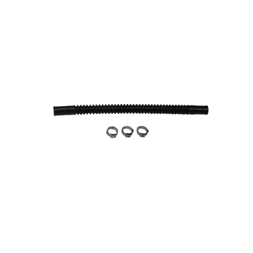 DeatschWerks Convoluted Tubing 200mm length x 10mm ID Side 1 x 10mm ID Side 2 - Black