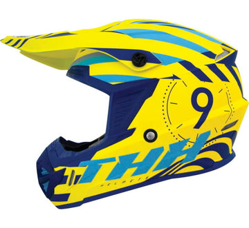 THH Helmets T730X Twister Yellow/Blue  Youth - Large