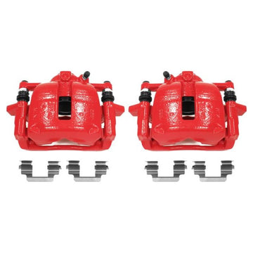 Power Stop 07-16 Mini Cooper Front Red Calipers w/Brackets - Pair