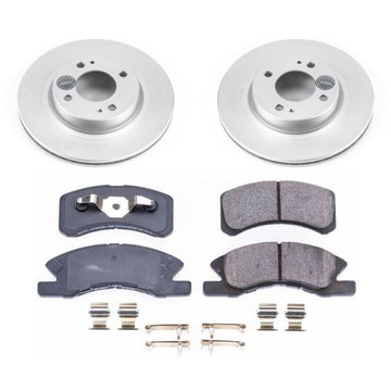 Power Stop 17-18 Mitsubishi Mirage Front Z17 Evolution Geomet Coated Brake Kit