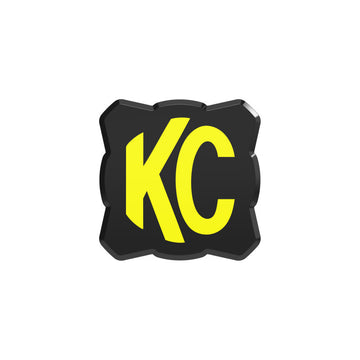 Cubierta de luz única KC HiLiTES FLEX ERA 1 SOLAMENTE (logotipo KC negro/amarillo)