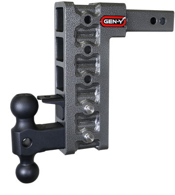 Gen-Y Mega Duty 2in Shank 10in Drop 1.5K TW 10K Hitch w/GH-031 Dual-Ball/GH-032 Pintle Lock