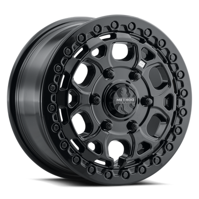 Method MR416 Beadlock 15x7 / 6x5.5 / 74mm Offset / 78.30mm Bore - Gloss Black Wheel