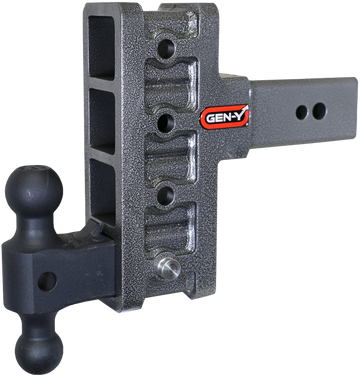 Gen-Y Mega Duty 3in Shank 6in Offset Drop 3.5K TW 32K Hitch w/GH-0161 Dual-Ball