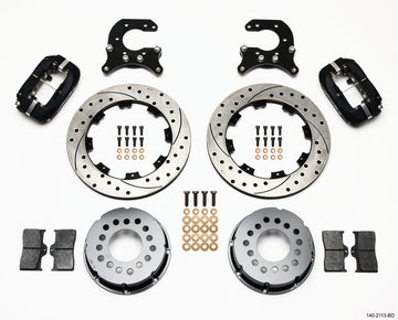 Wilwood Forged Dynalite P/S Rear Kit Drilled Rotor Small Ford 2.66in Offset