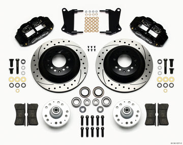 Wilwood Narrow Superlite 6R Front Hub & 1PC Rtr Kit 12.88in Drilled 67-69 Camaro 64-72 Nova Chevelle