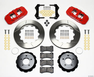 Wilwood AERO6 Front Hat Kit 14.25 Red 2006-10 Magnum/Challenger/Charger/300C