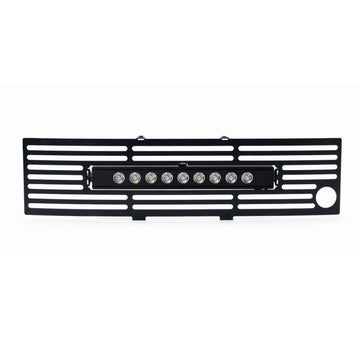 Putco 11-14 Ford F-150 EcoBoost SS Blk Bar Bumper Grille Insert w/ 10in Luminix Light Bar