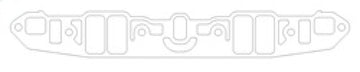 Cometic Chrysler LA V8 .060in Fiber Intake Mani Gasket Set-1.170in x 2.300in Rectangle Port