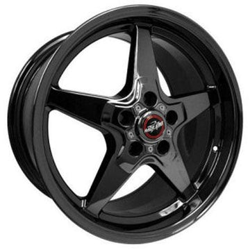 Race Star 92 Drag Star Soporte Racer 17x10. Rueda negra brillante 5x5.50BC 6.5BS