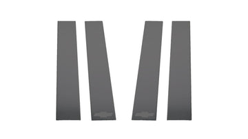 Putco 2020 Chevy Silv HD 2500/3500 - Chevrolet Bow Tie Etching (6pcs) Black Platinum Pillar Posts